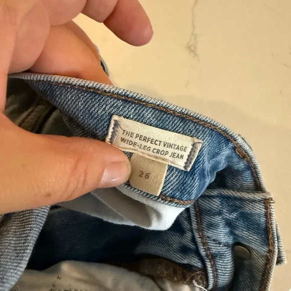 Madewell The Perfect Vintage Wide-Leg Crop Jean Hallstead wash 26 - Picture 9 of 10